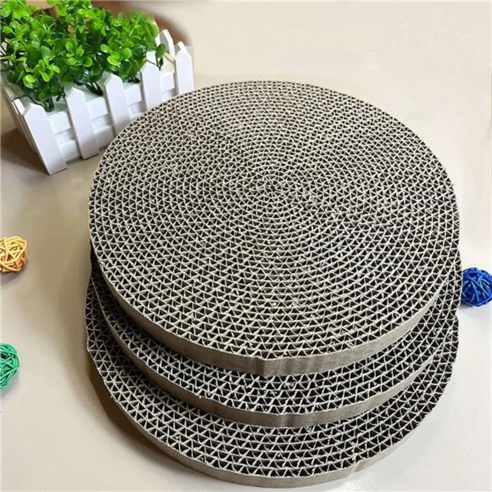 Cat Scratch Pads Round, Cat Scratcher Cardboards, Refill, Replacement, Insert